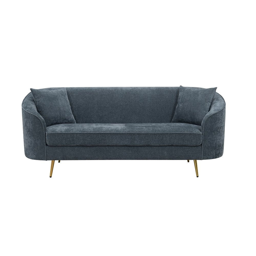 Nakendra - Sofa With 2 Pillows - Cobalt Blue Chenille - Urban Living Furniture (Los Angeles, CA)