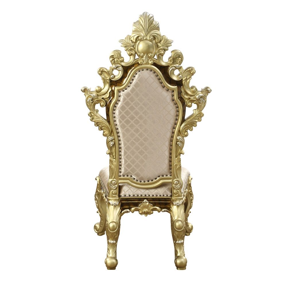 Desiderius - Side Chair (Set of 2) - Antique Gold & Hand-Painted Brown - Urban Living Furniture (Los Angeles, CA)