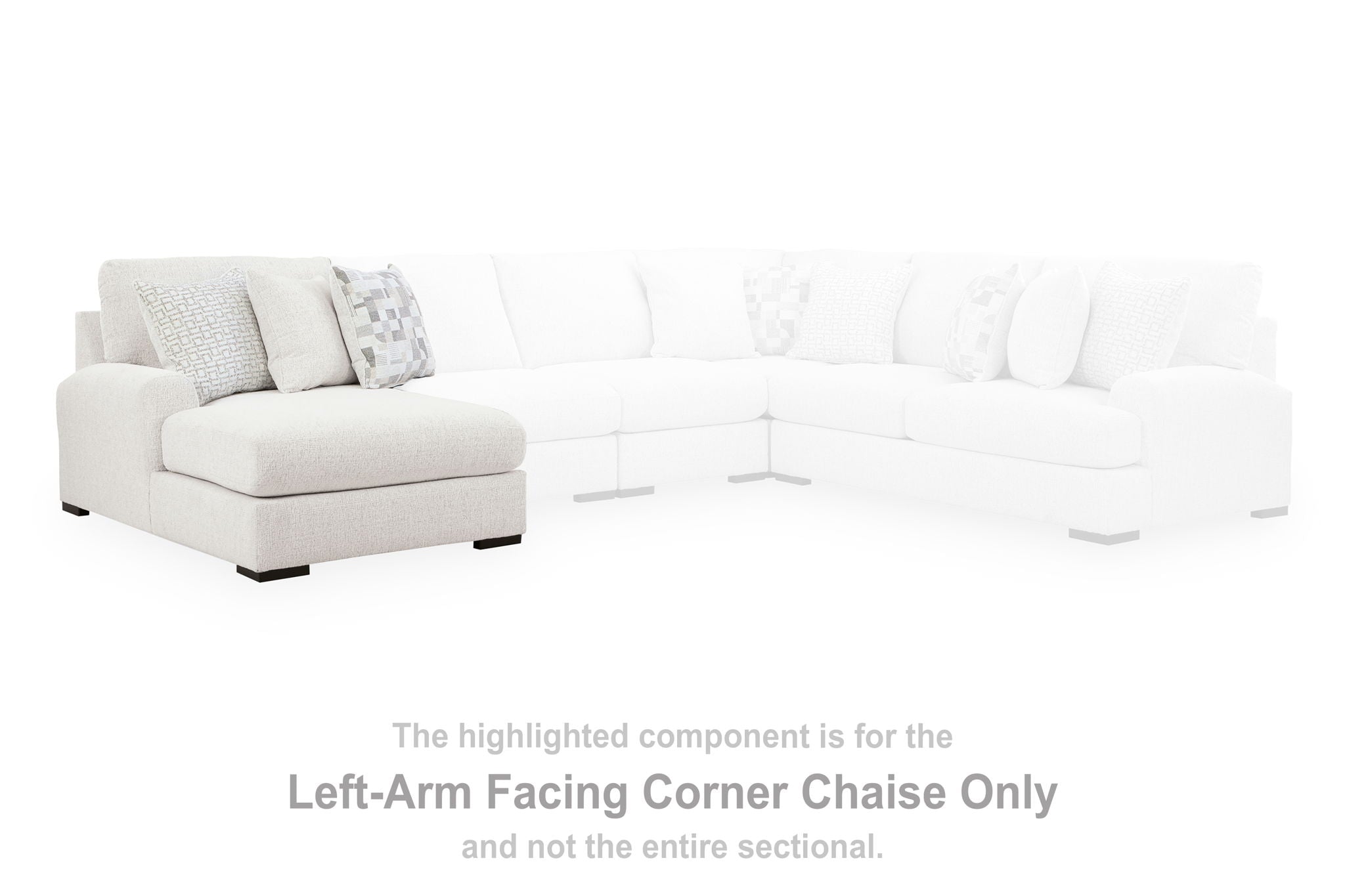 Misty-Lakes - LAF Corner Chaise - Chalk - Urban Living Furniture (Los Angeles, CA)