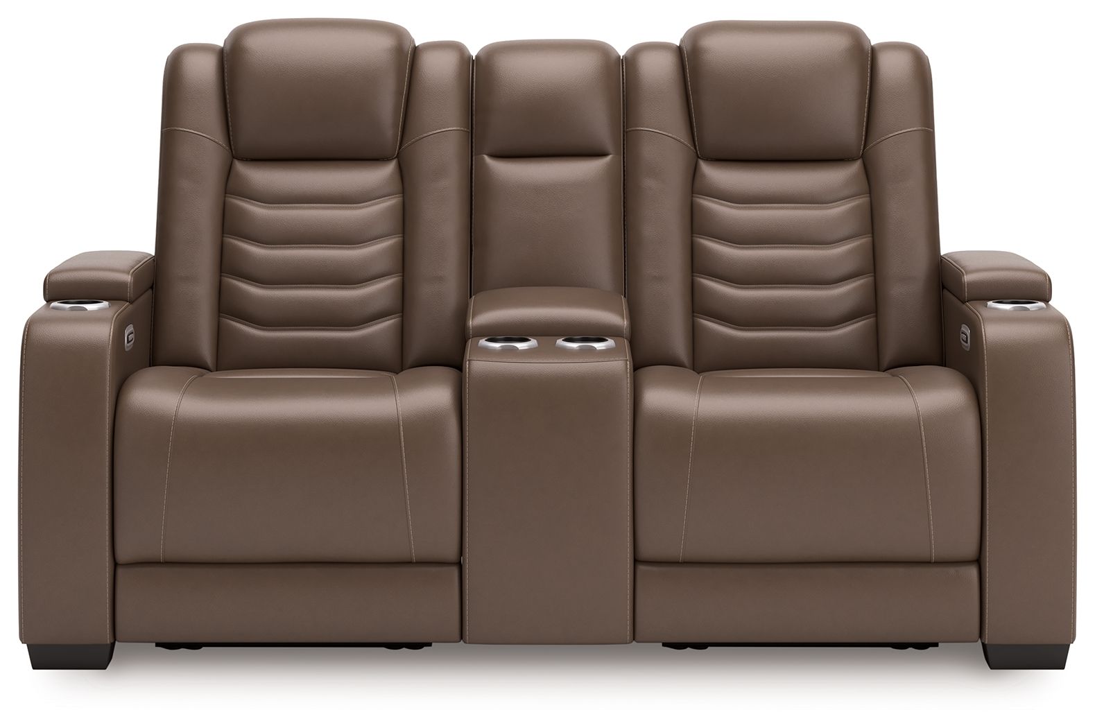 High Impact - Tobacco - Power Reclining Loveseat With Console / Adj Hdrst - Urban Living Furniture (Los Angeles, CA)