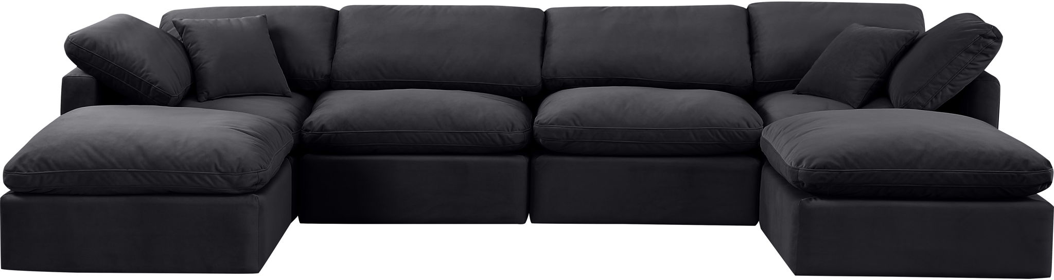 Indulge - Velvet 6 Piece Modular Double Chaise Sectional - Urban Living Furniture (Los Angeles, CA)