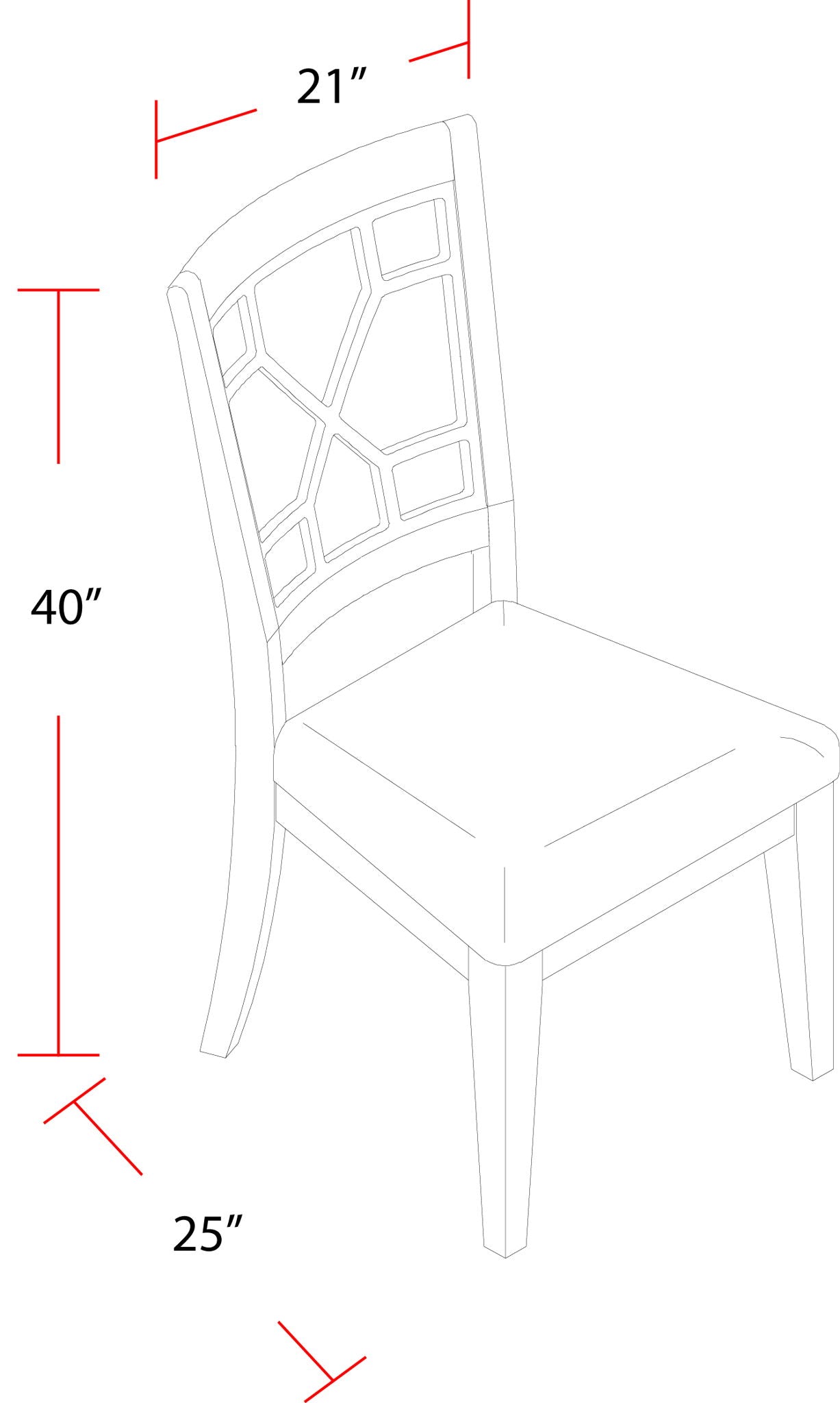 Sundance Dining - Grid Back Dining Chair (Set of 2) - Sandstone - Urban Living Furniture (Los Angeles, CA)