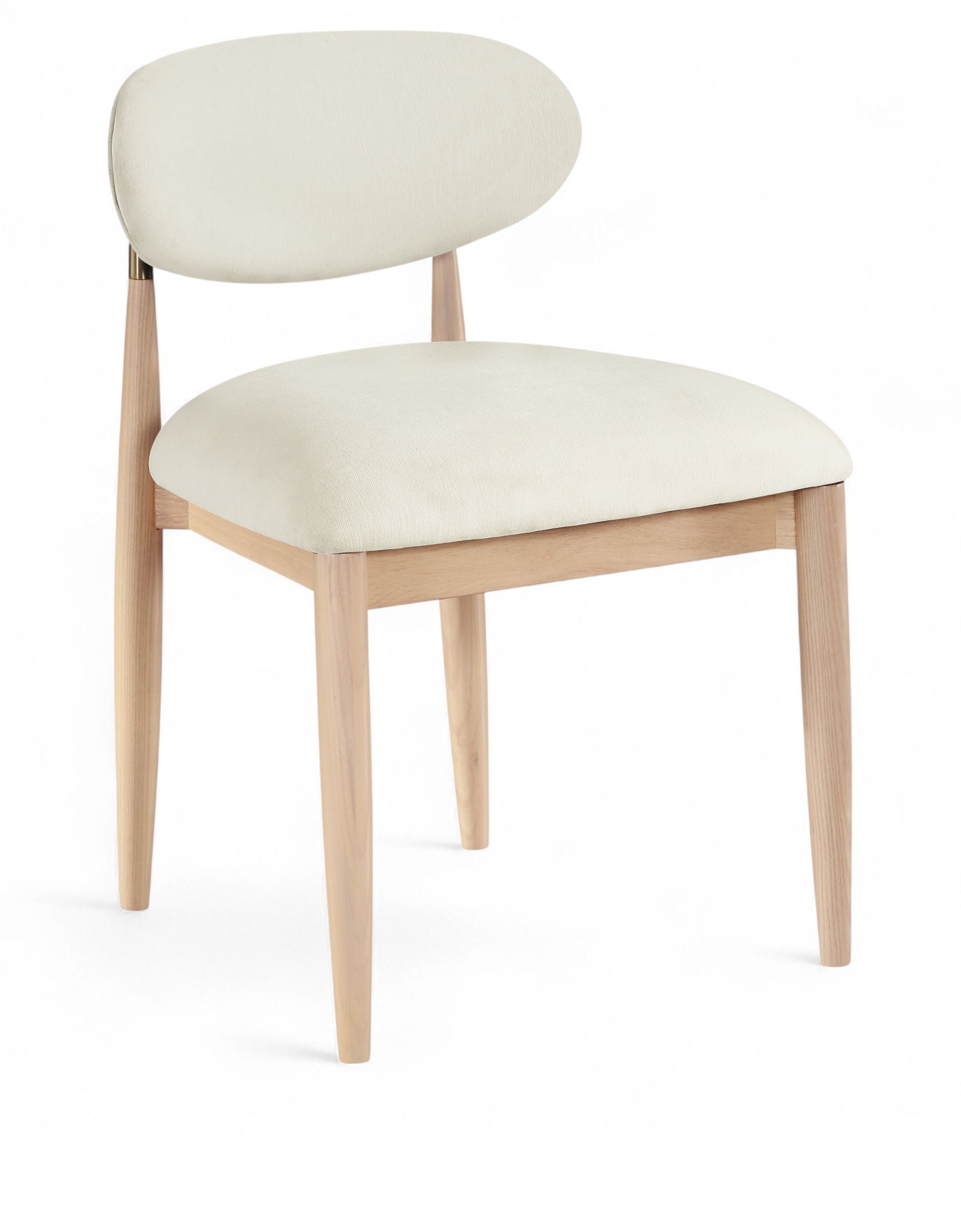 Riccio - Fabric Dining Side Chair (Set of 2) - Natural Frame - Urban Living Furniture (Los Angeles, CA)