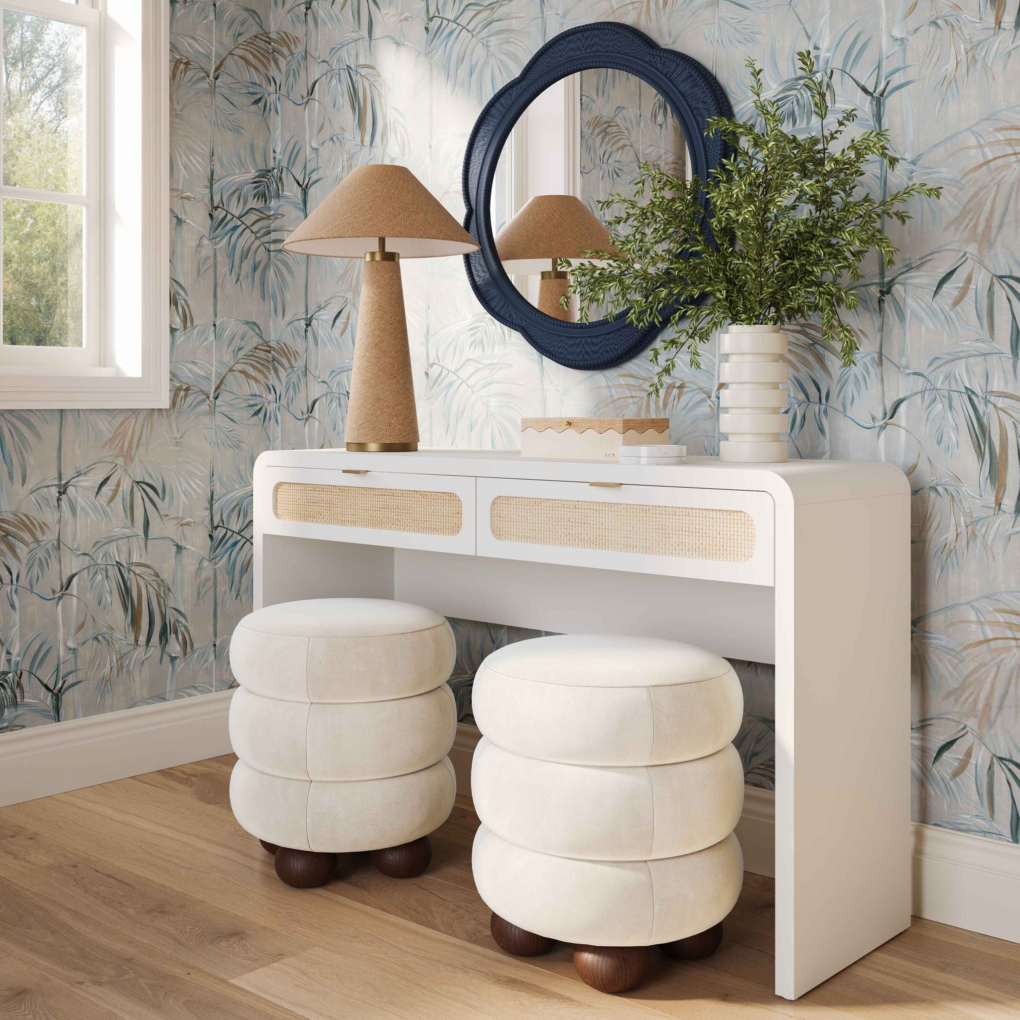 Patty - Rattan Console Desk - Urban Living Furniture (Los Angeles, CA)