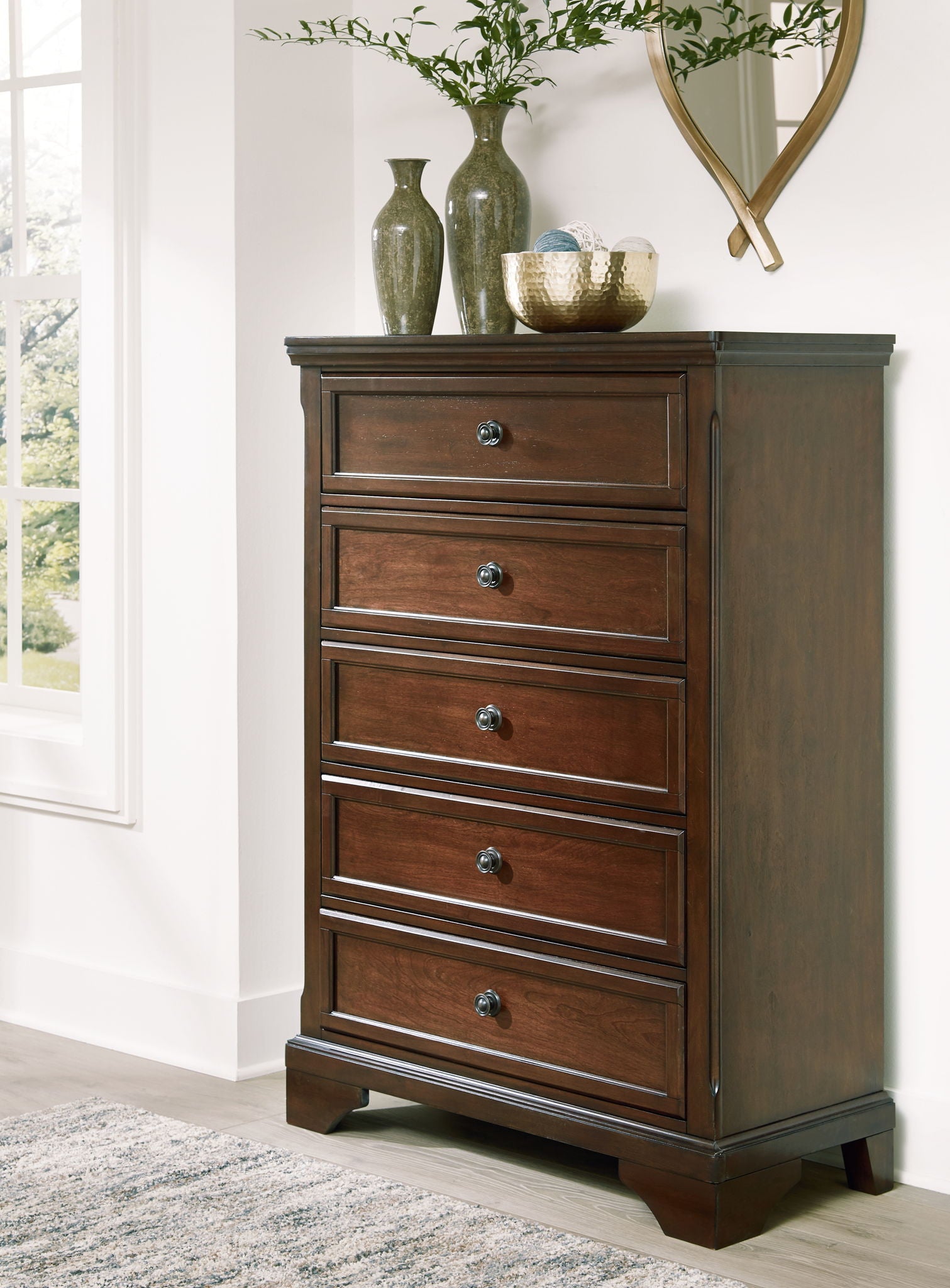 Trellington - Brown - Five Drawer Chest - Urban Living Furniture (Los Angeles, CA)