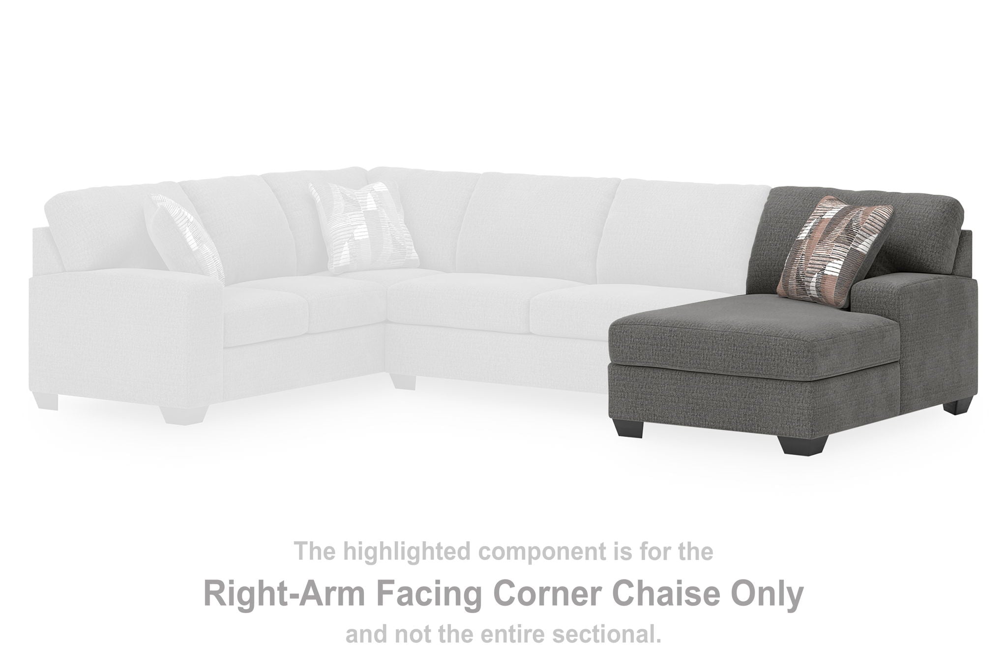 Clarington - RAF Corner Chaise - Greystone - Urban Living Furniture (Los Angeles, CA)