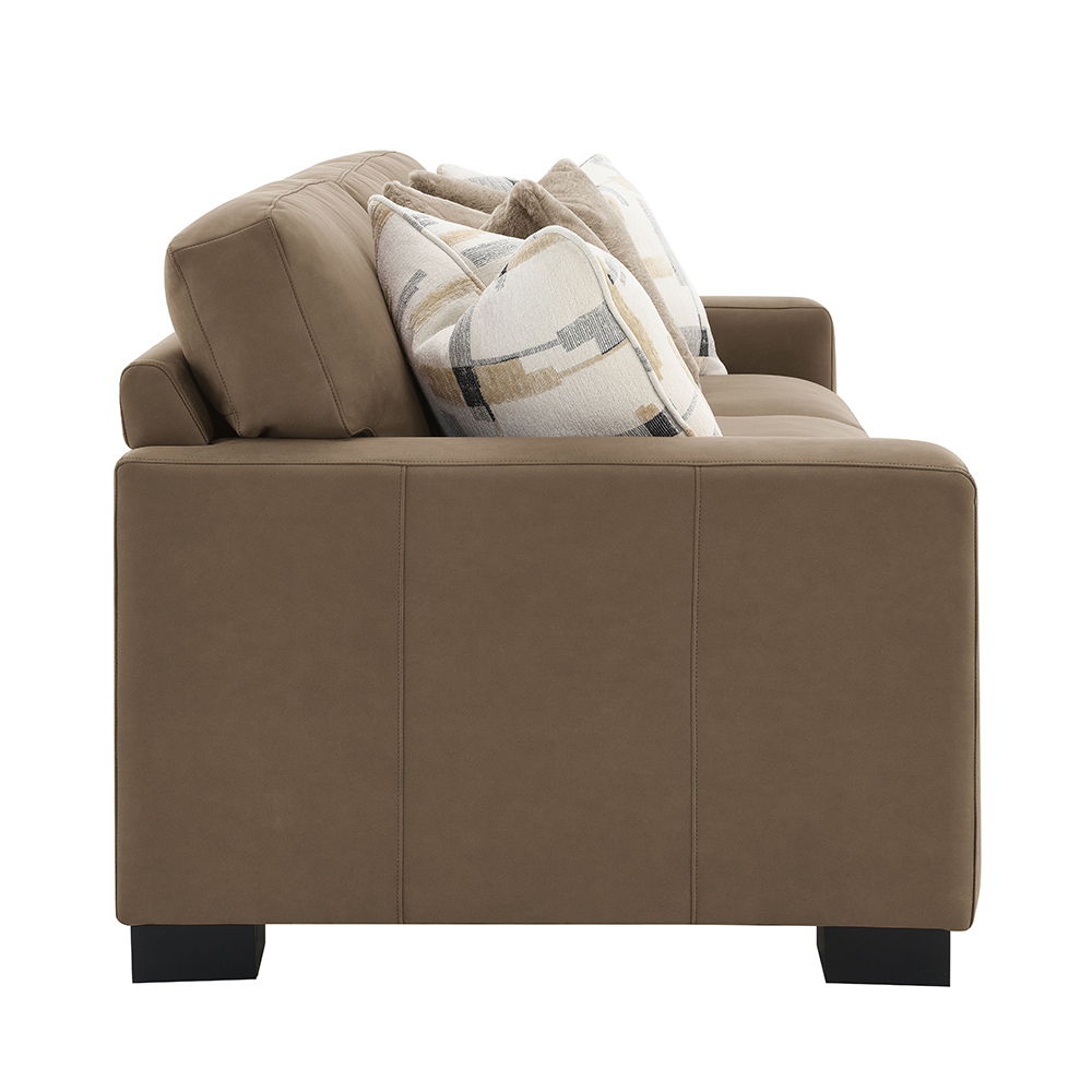 Darya - Sofa With 4 Pillows - Brown Suede Fabric - Urban Living Furniture (Los Angeles, CA)