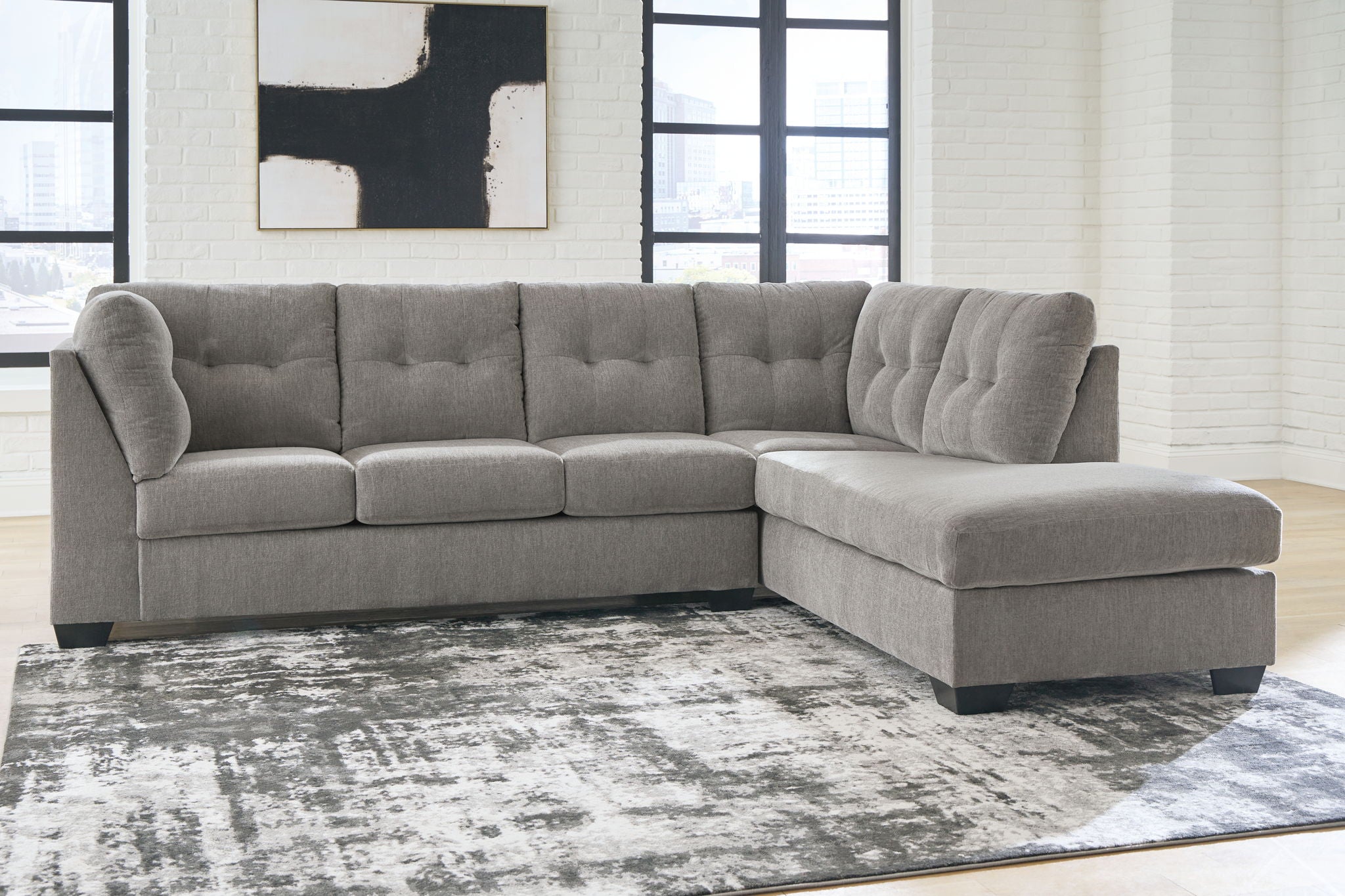 Lanelly - Alloy - 2-Piece Sectional With Raf Corner Chaise - Urban Living Furniture (Los Angeles, CA)