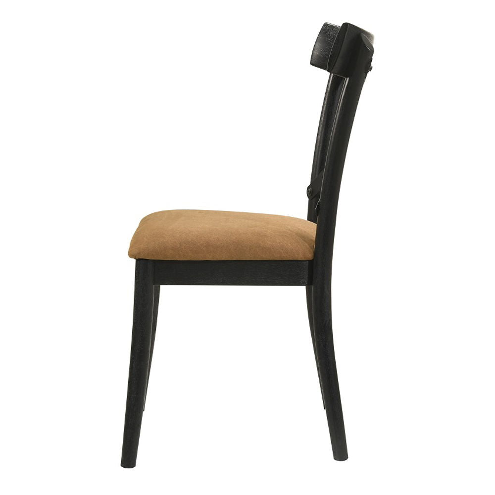 Hillary - Side Chair (Set of 2) - Walnut & Black - Urban Living Furniture (Los Angeles, CA)
