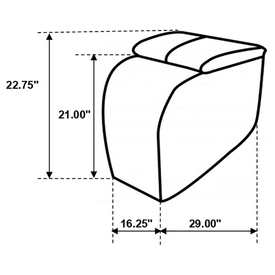 Cyrus - Upholstered Home Theater Storage Wedge Console - Black - Urban Living Furniture (Los Angeles, CA)