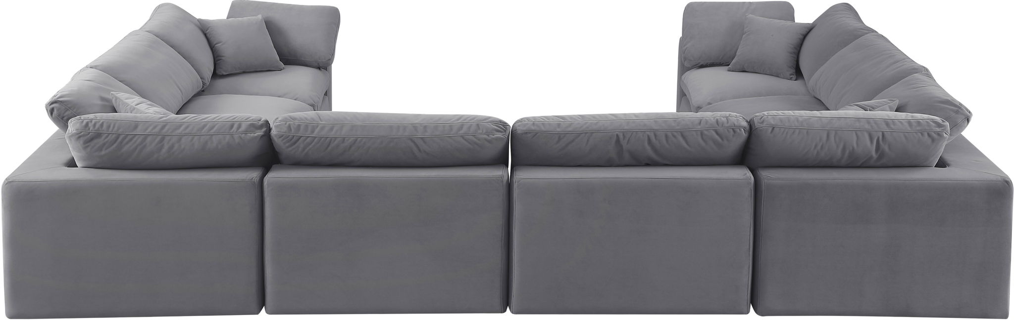 Comfy - 8 Piece Velvet Modular Sectional - Urban Living Furniture (Los Angeles, CA)