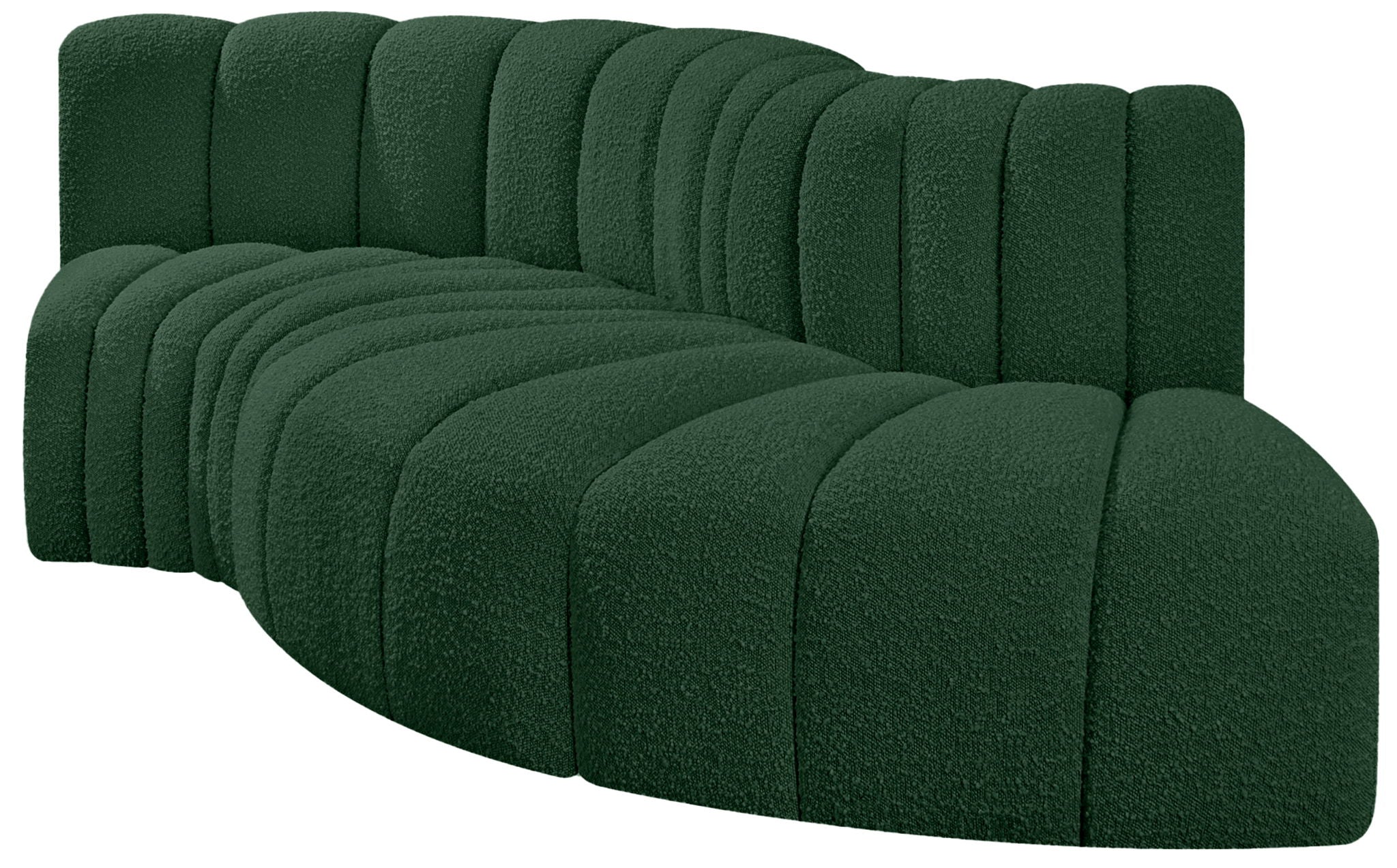 Arc - Boucle Fabric 4 Piece L-Shaped Modular Sofa - Urban Living Furniture (Los Angeles, CA)