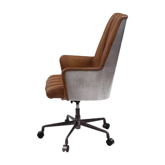 Salvol - Office Chair - Sahara Top Grain Leather & Aluminum - Urban Living Furniture (Los Angeles, CA)