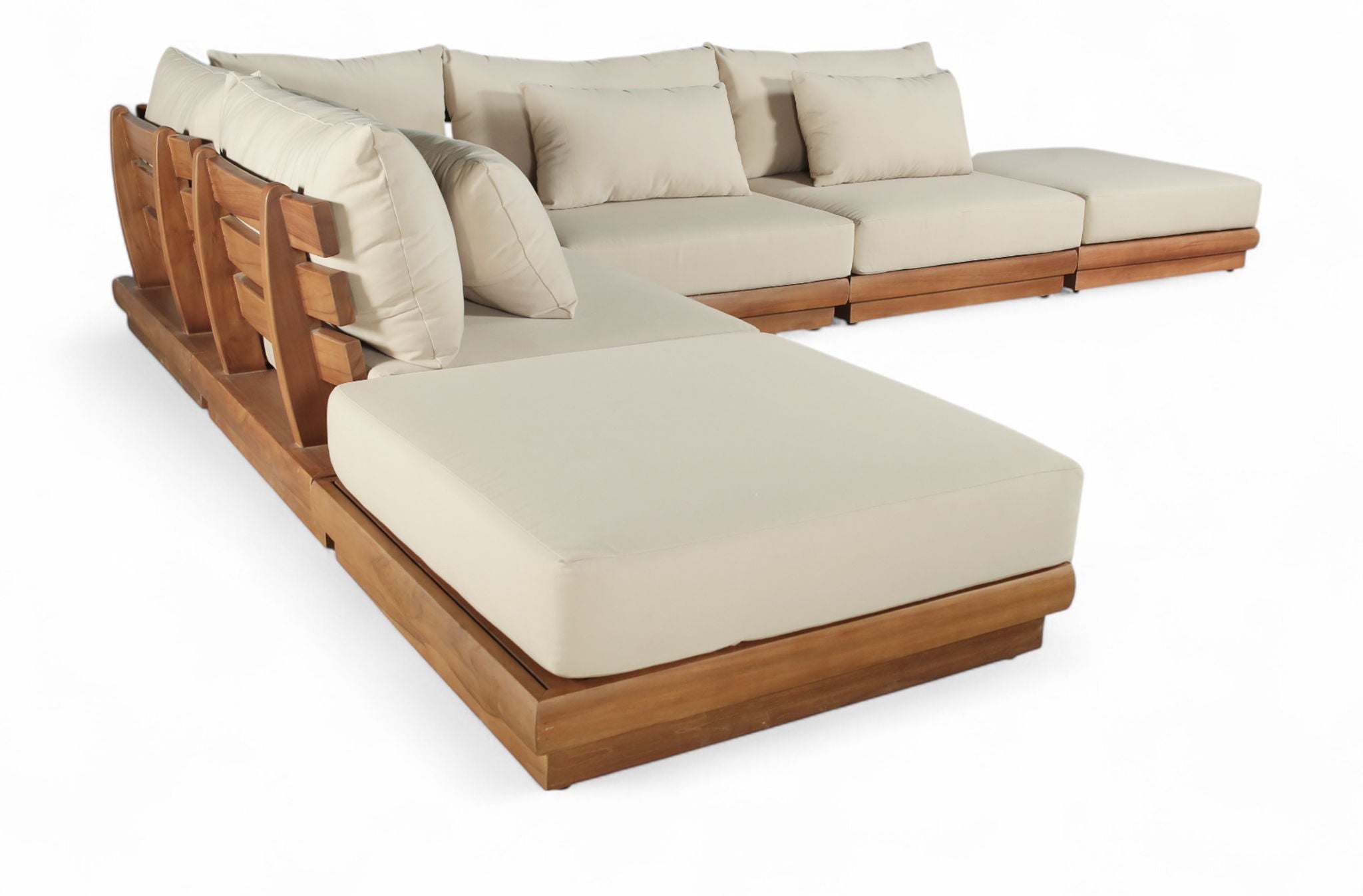 Mirella - 6 Piece Water Resistant Fabric Upholstered Outdoor Patio Modular Sectional - Urban Living Furniture (Los Angeles, CA)