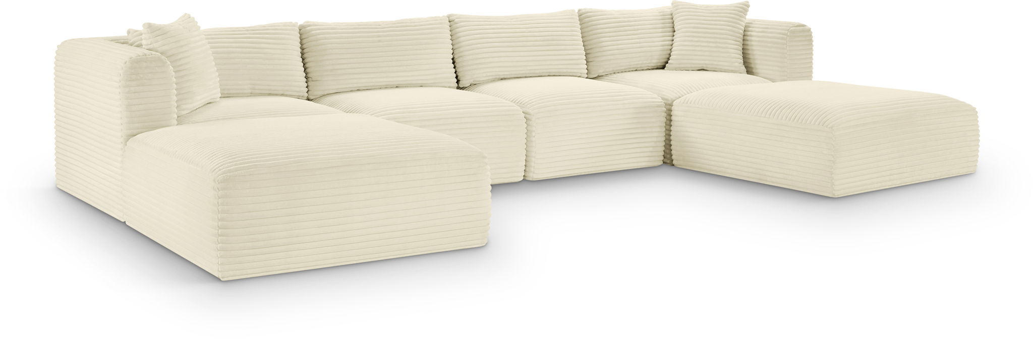Shaggy - 6 Piece Modular Sectional With 2 Ottomans - Urban Living Furniture (Los Angeles, CA)