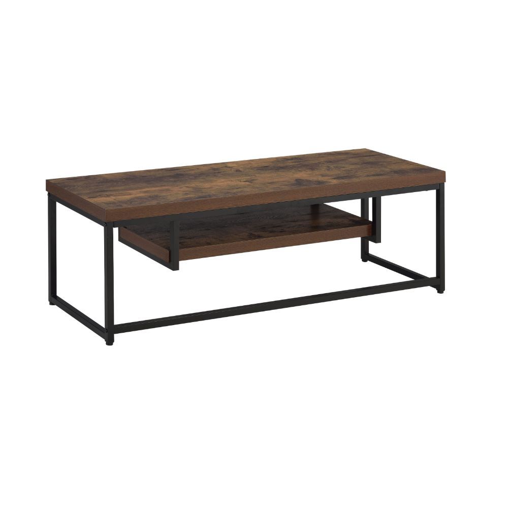 Bob - TV Stand - Weathered Oak & Black Metal - Urban Living Furniture (Los Angeles, CA)