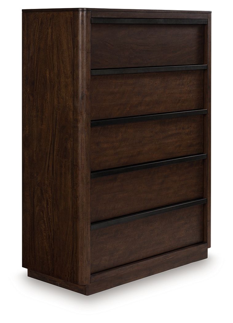 Dilenno - Dark Brown - Five Drawer Chest - Urban Living Furniture (Los Angeles, CA)