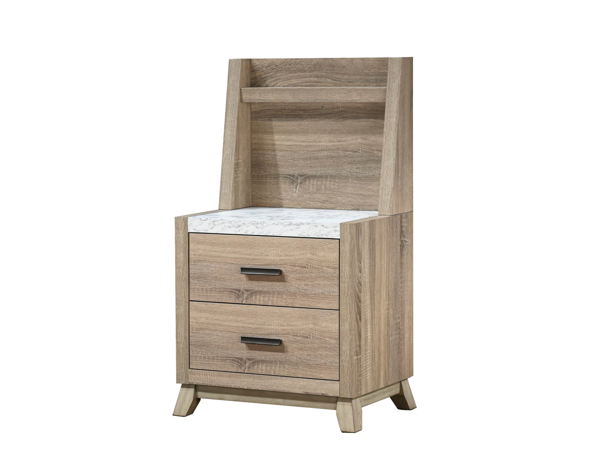 Tilston - Nightstand With Wall Panel - Natural - Urban Living Furniture (Los Angeles, CA)