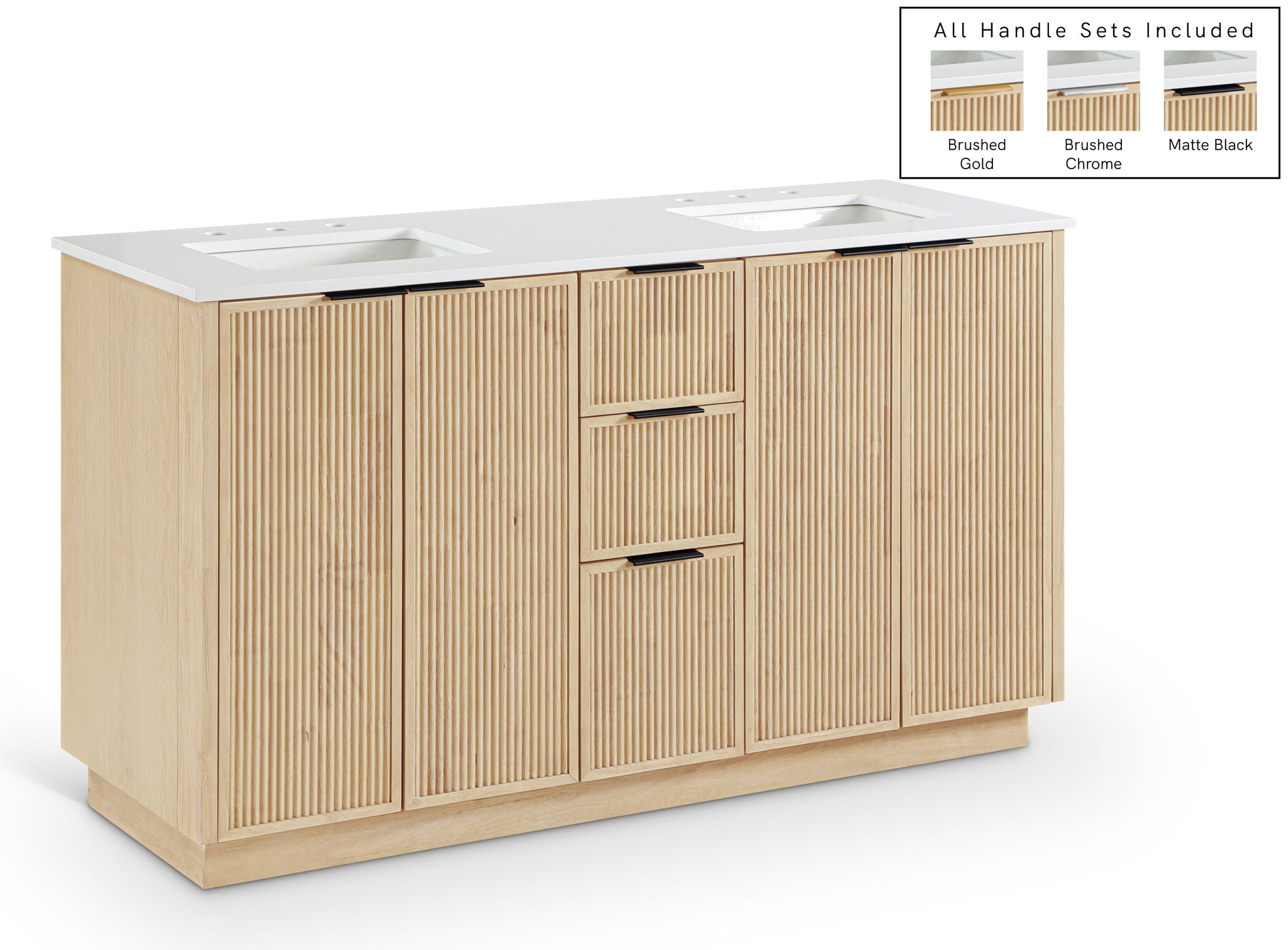 Willard - Engineered Stone And Solid Wood Bathroom Vanity - Urban Living Furniture (Los Angeles, CA)