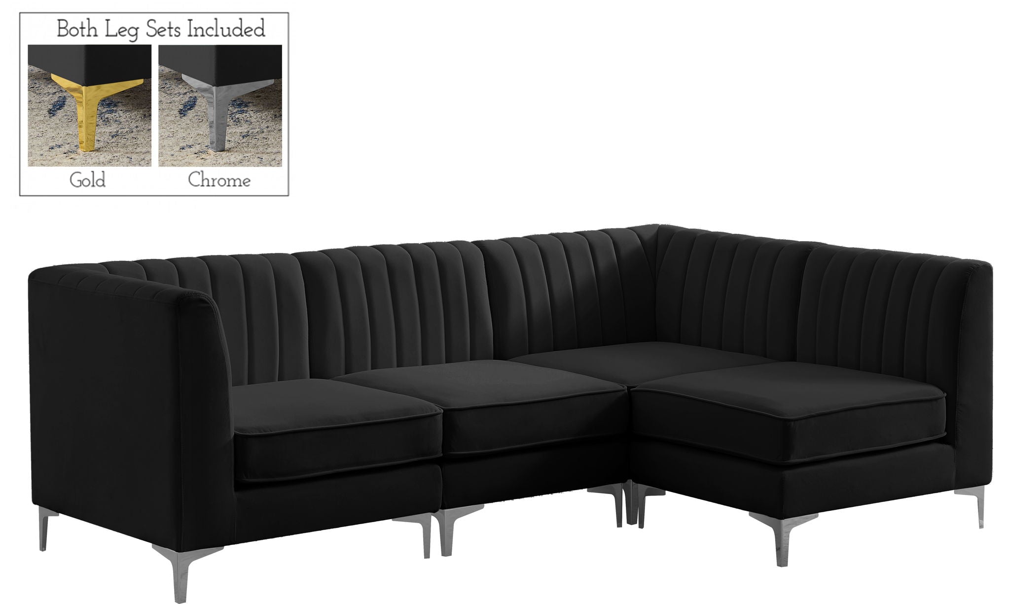Alina - 4 Piece Modular L-Shaped Sectional - Urban Living Furniture (Los Angeles, CA)