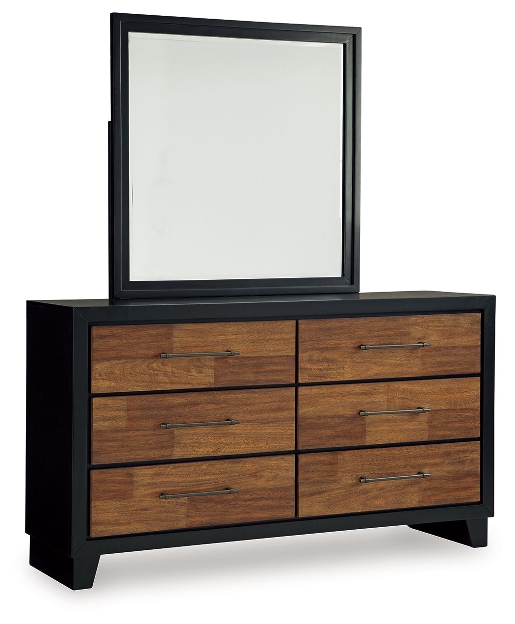 Kraeburn - Brown / Black - Dresser And Mirror - Urban Living Furniture (Los Angeles, CA)