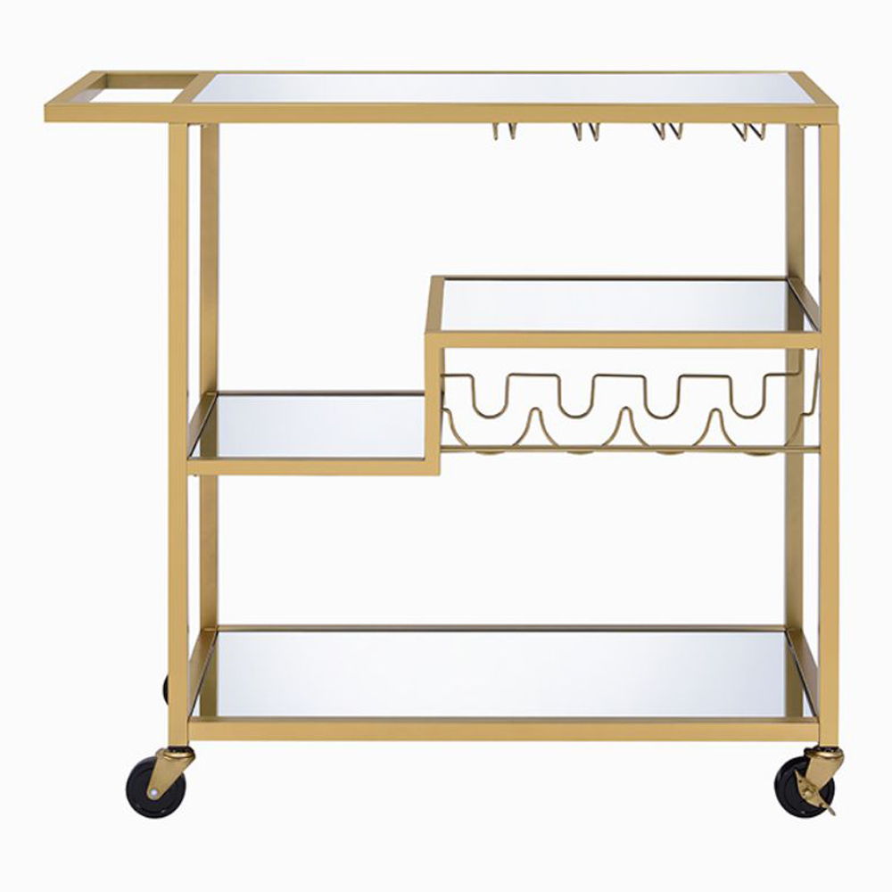 Adamsen - Serving Cart - Mirrored & Champagne - Urban Living Furniture (Los Angeles, CA)