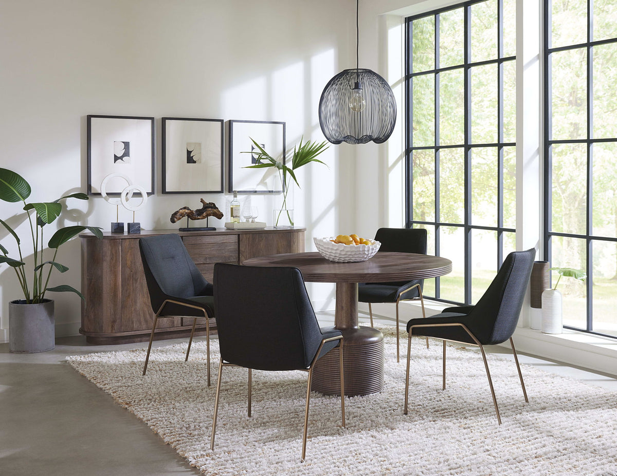 Sunrise - Liyana Solid Wood Round Dining Table - Natural Tan