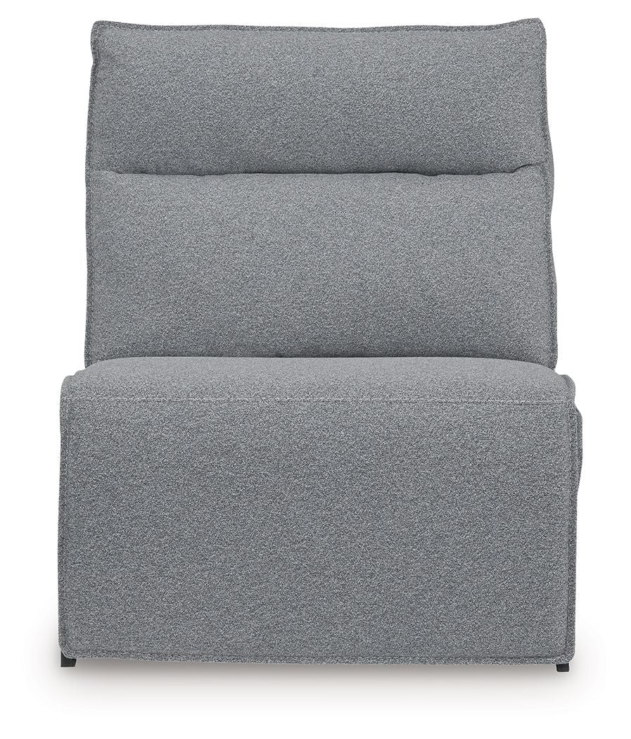 ModMax II - Salt And Pepper - Power Armless Recliner With Adjustable Headrest - Urban Living Furniture (Los Angeles, CA)