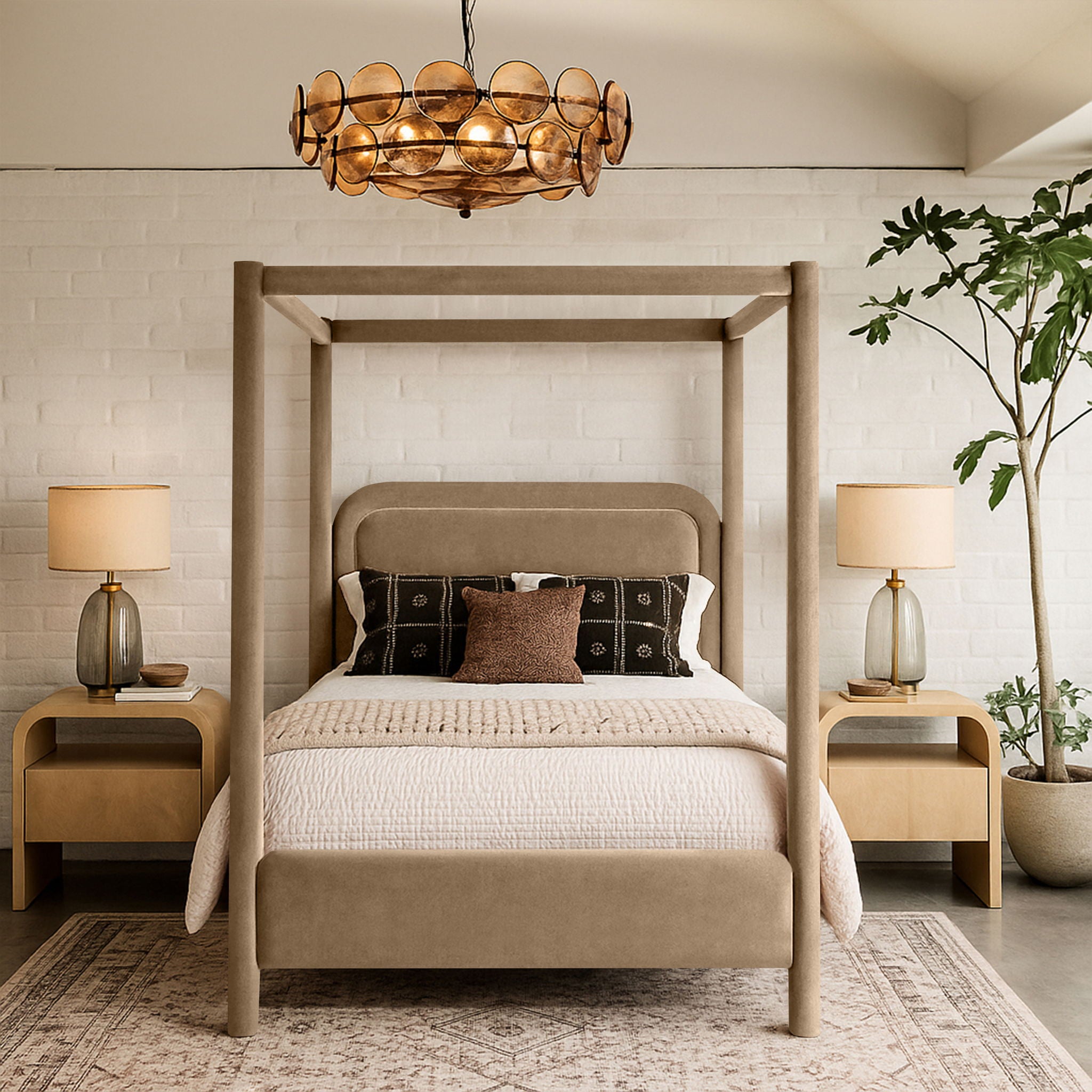 Salina - Velvet Upholstered Bed - Urban Living Furniture (Los Angeles, CA)