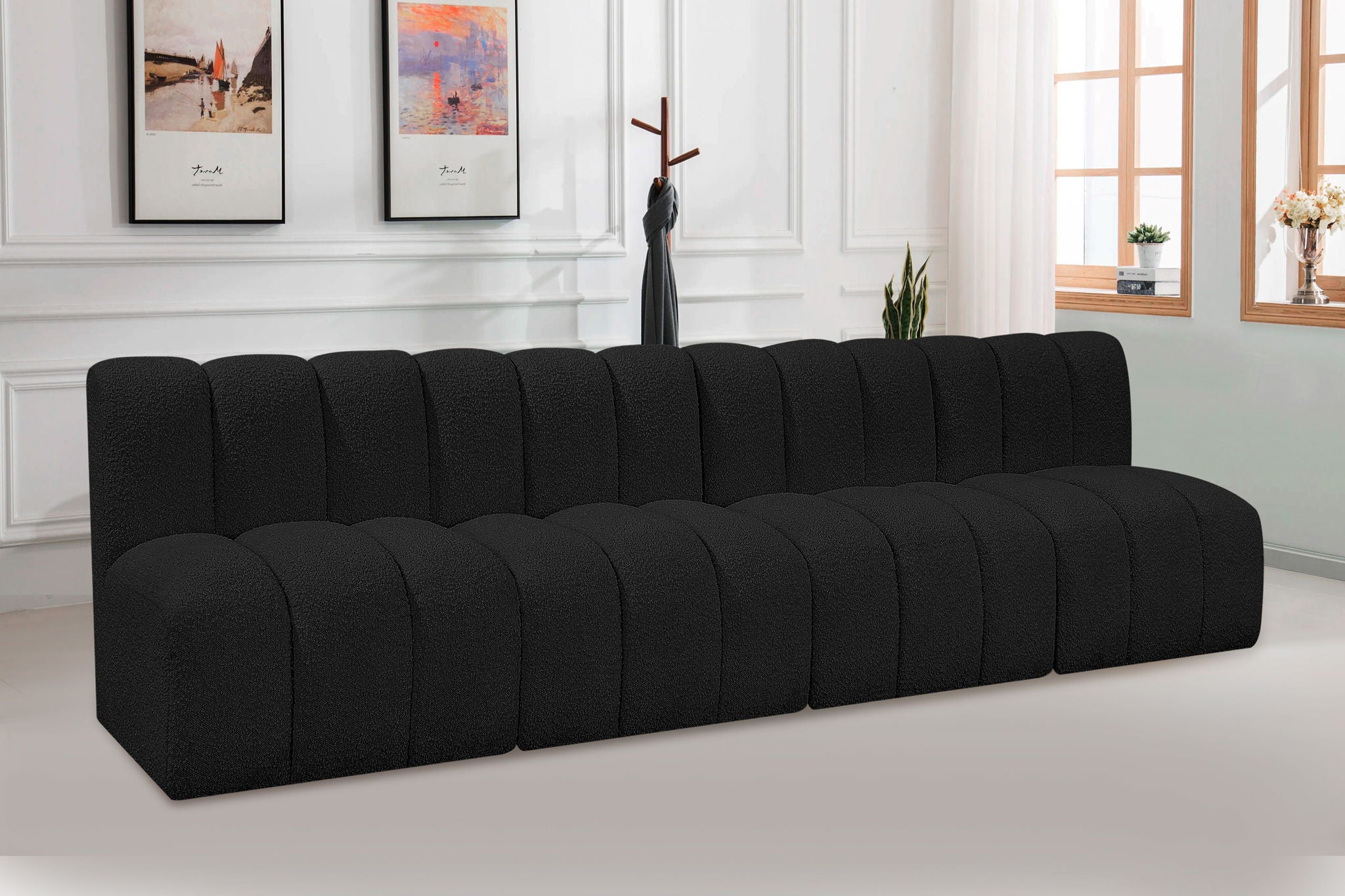 Arc - Boucle Fabric 4 Seats Modular Sofa - Urban Living Furniture (Los Angeles, CA)