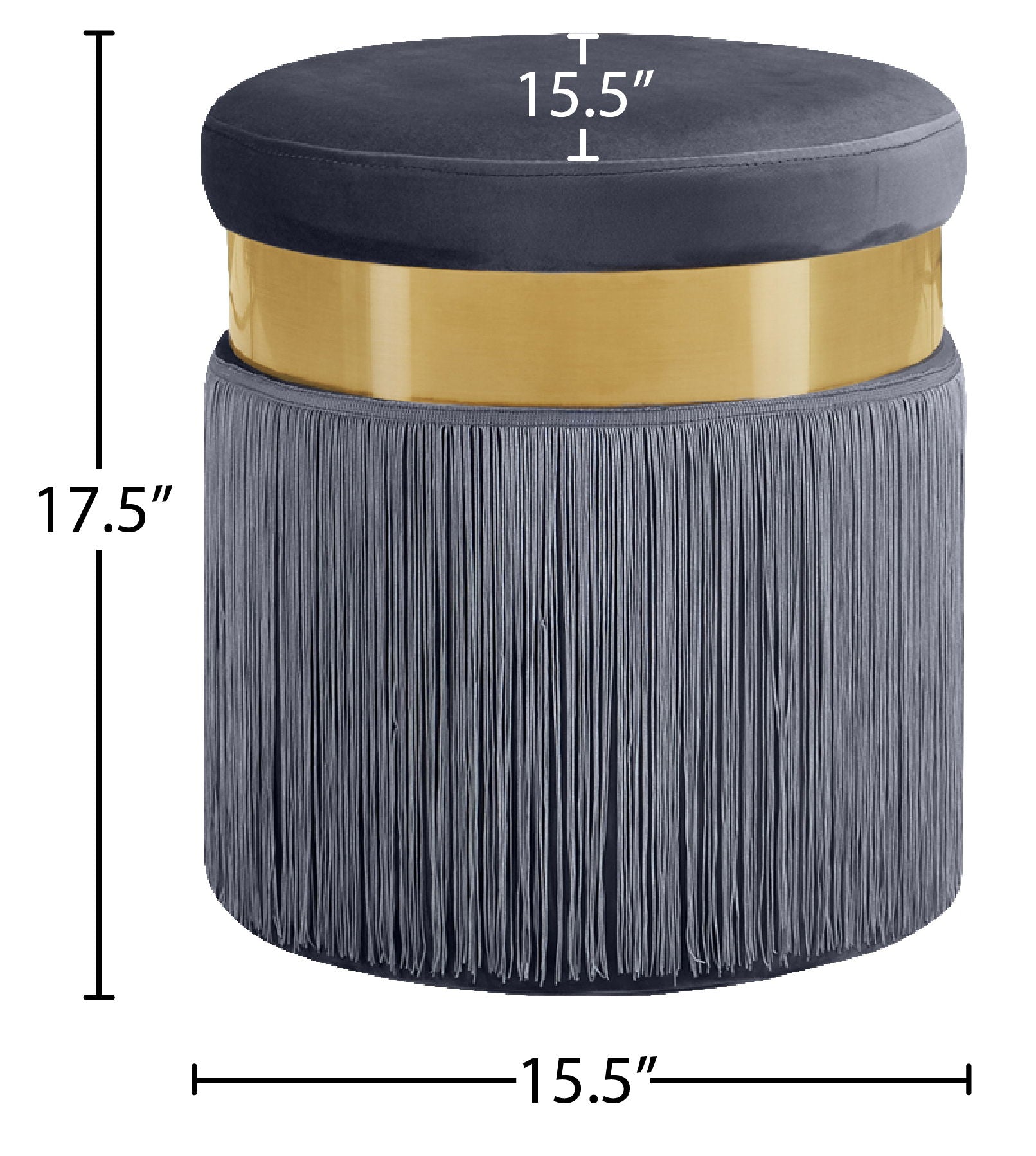 Yasmine - Stool Ottoman - Urban Living Furniture (Los Angeles, CA)