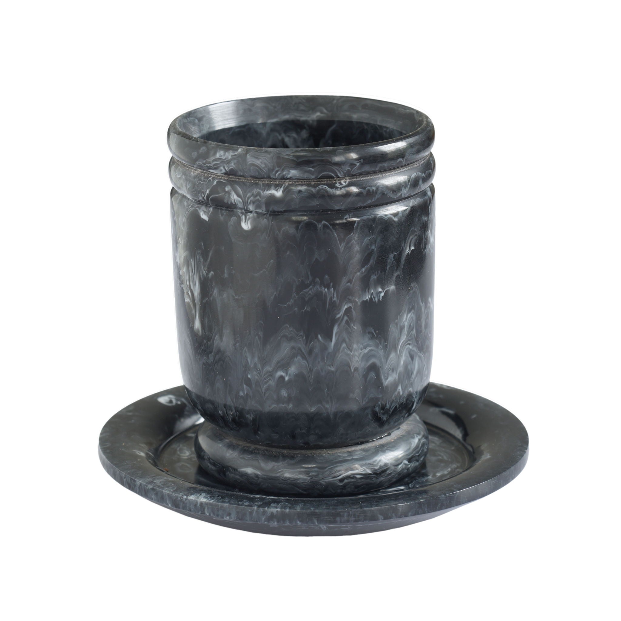 Channeled - Swirl Resin Kiddush Cup