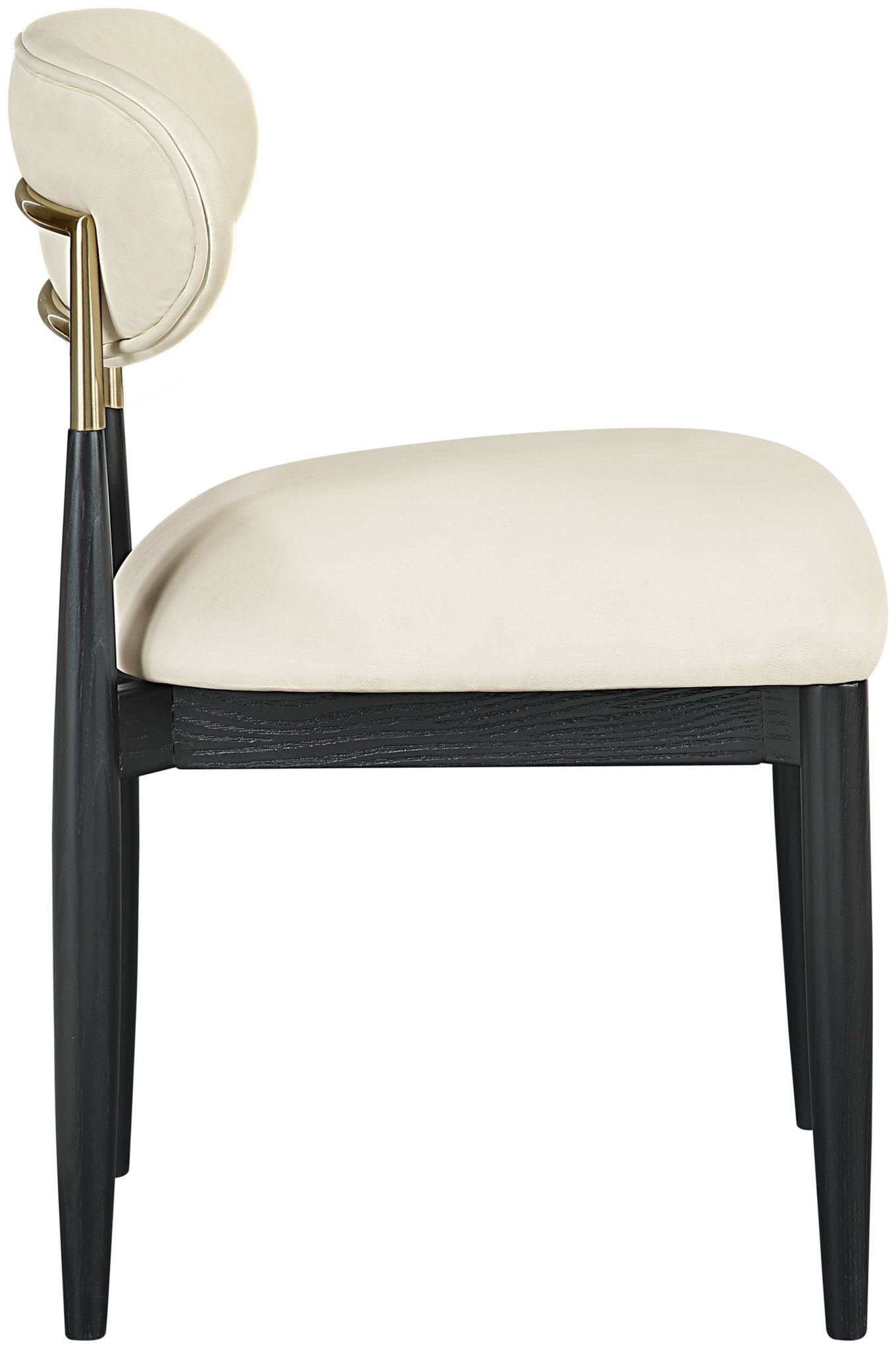 Riccio - Dining Side Chair (Set of 2) - Black And Gold Frame - Urban Living Furniture (Los Angeles, CA)
