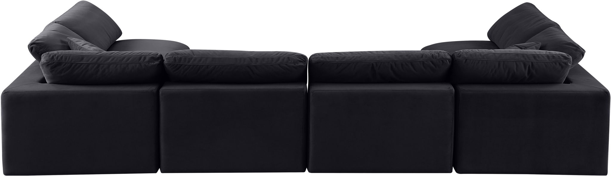 Comfy - 6 Piece Velvet Modular Armless Sectional - Urban Living Furniture (Los Angeles, CA)