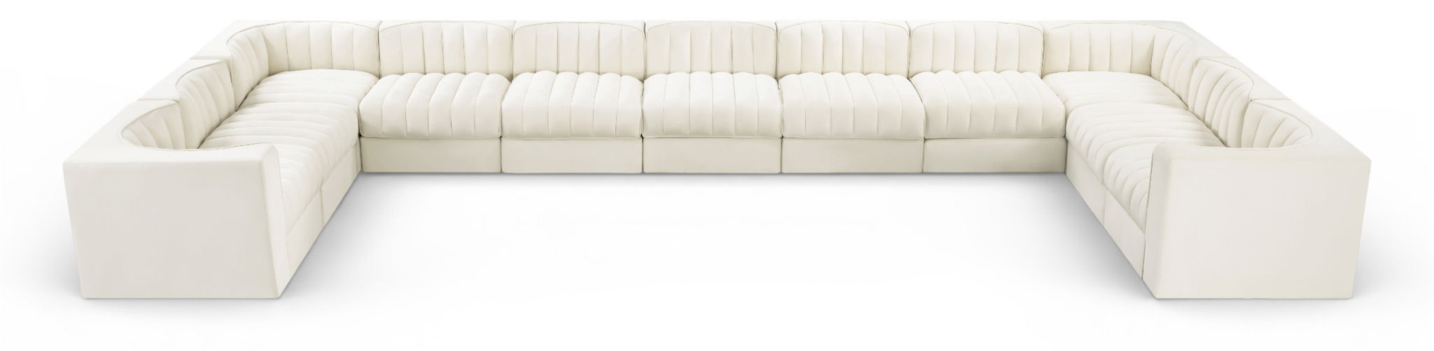 Rummi - Velvet Performance Fabric Upholstered 11 Piece Modular Sectional - Urban Living Furniture (Los Angeles, CA)