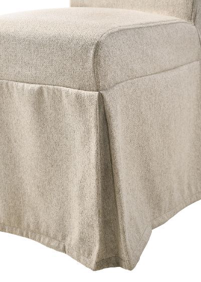 Faustine - 40" Side Chair (Set of 2) - Tan Fabric & Salvaged Light Oak - Urban Living Furniture (Los Angeles, CA)