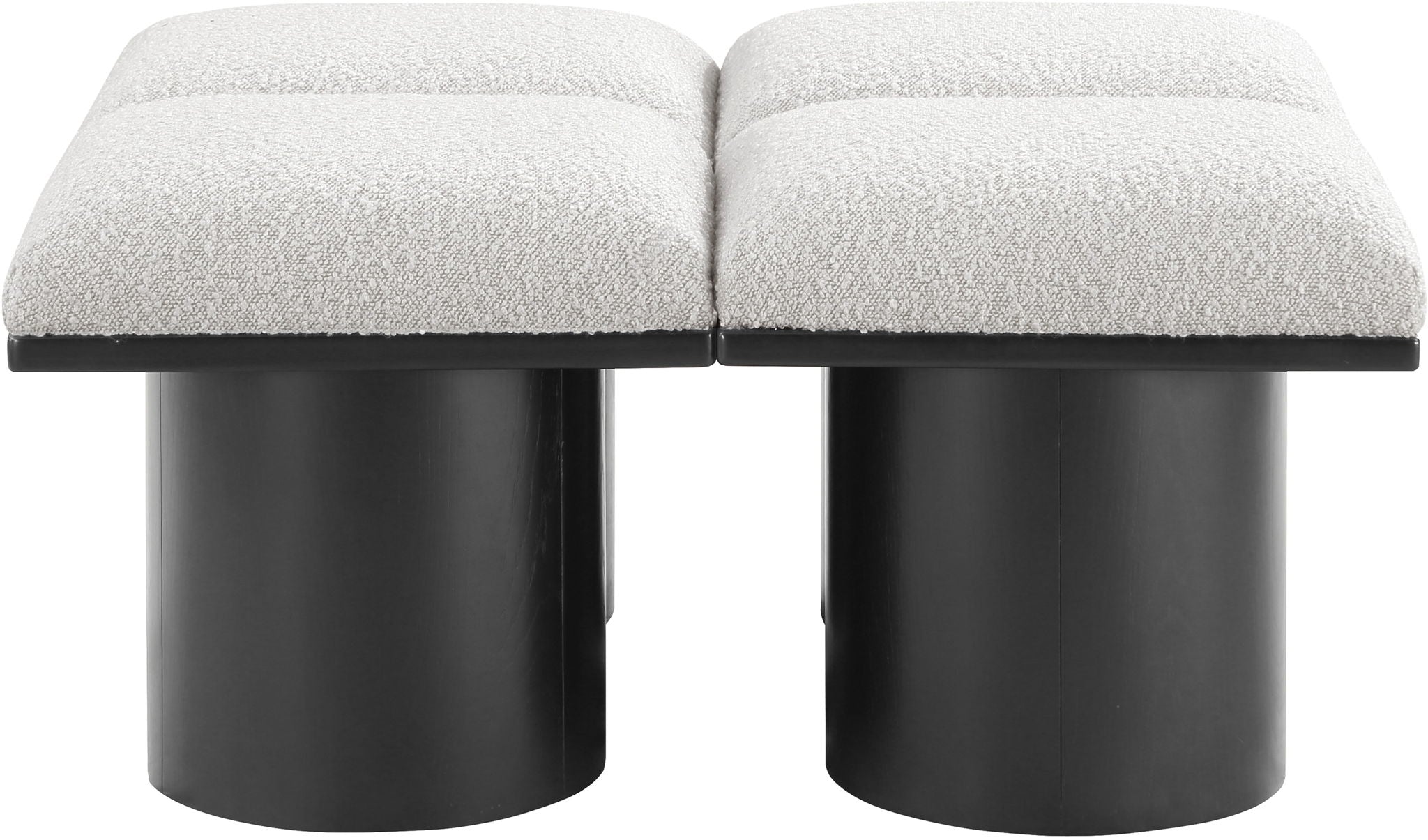 Pavilion - 4 Piece Modular Bench With Black Base