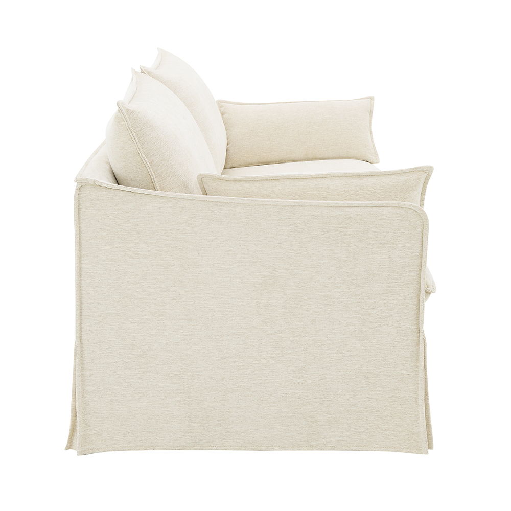 Shane - Sofa With 2 Pillows - Beige Linen - Urban Living Furniture (Los Angeles, CA)