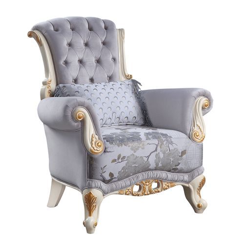 Galelvith - Chair With Pillows - Gray Fabric - Urban Living Furniture (Los Angeles, CA)