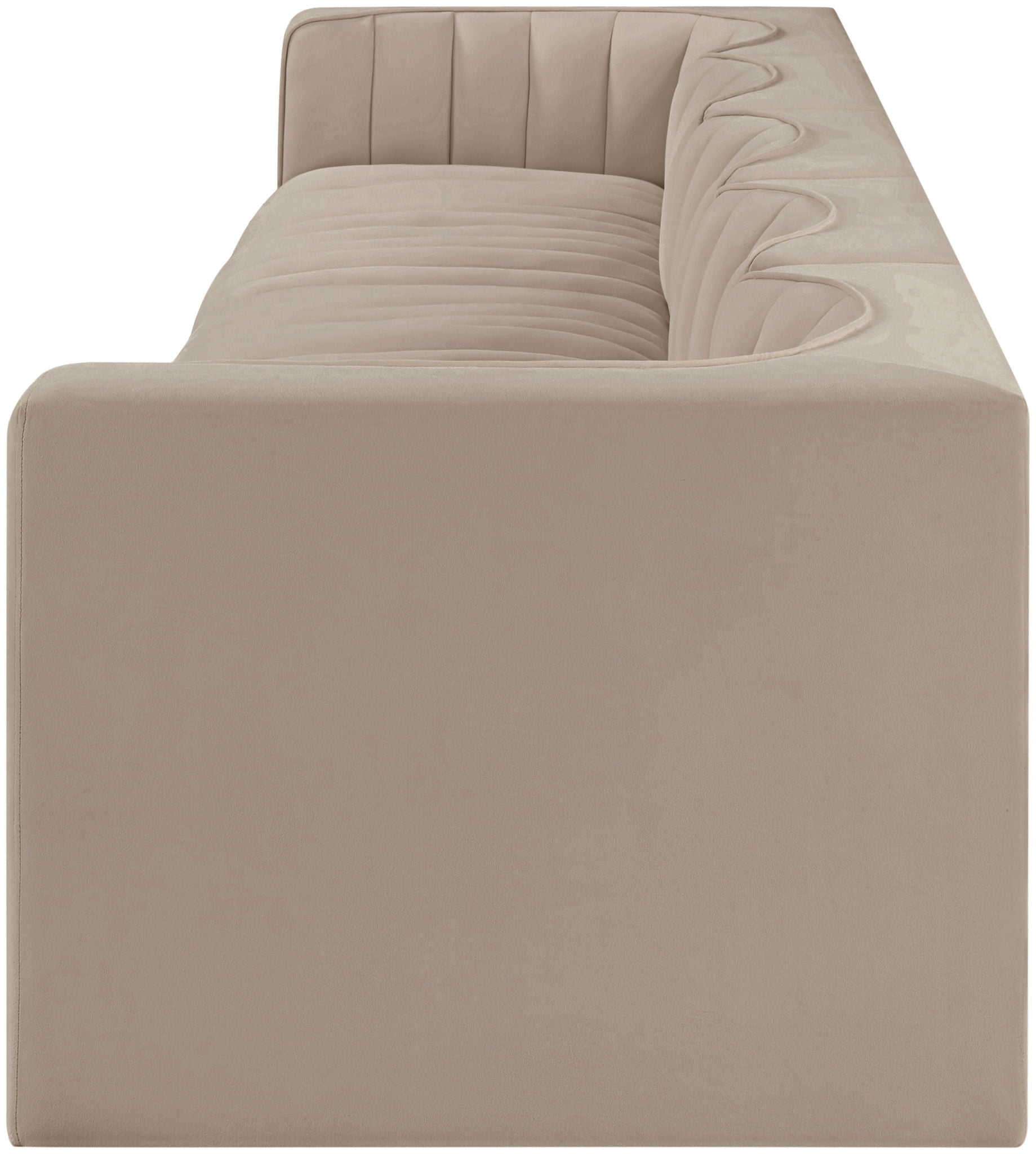 Rummi - Velvet Performance Fabric Upholstered 5 Piece Modular Sofa - Urban Living Furniture (Los Angeles, CA)