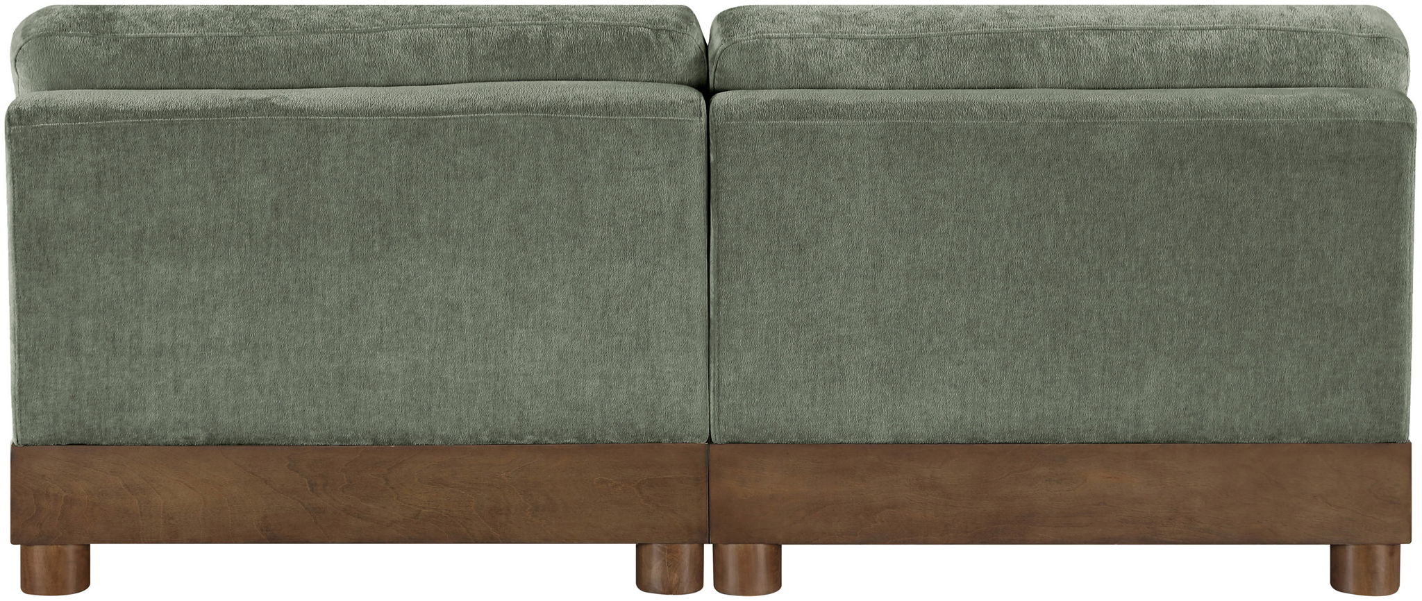Turin - Chenille Fabric Upholstered Modular Sectional - Green