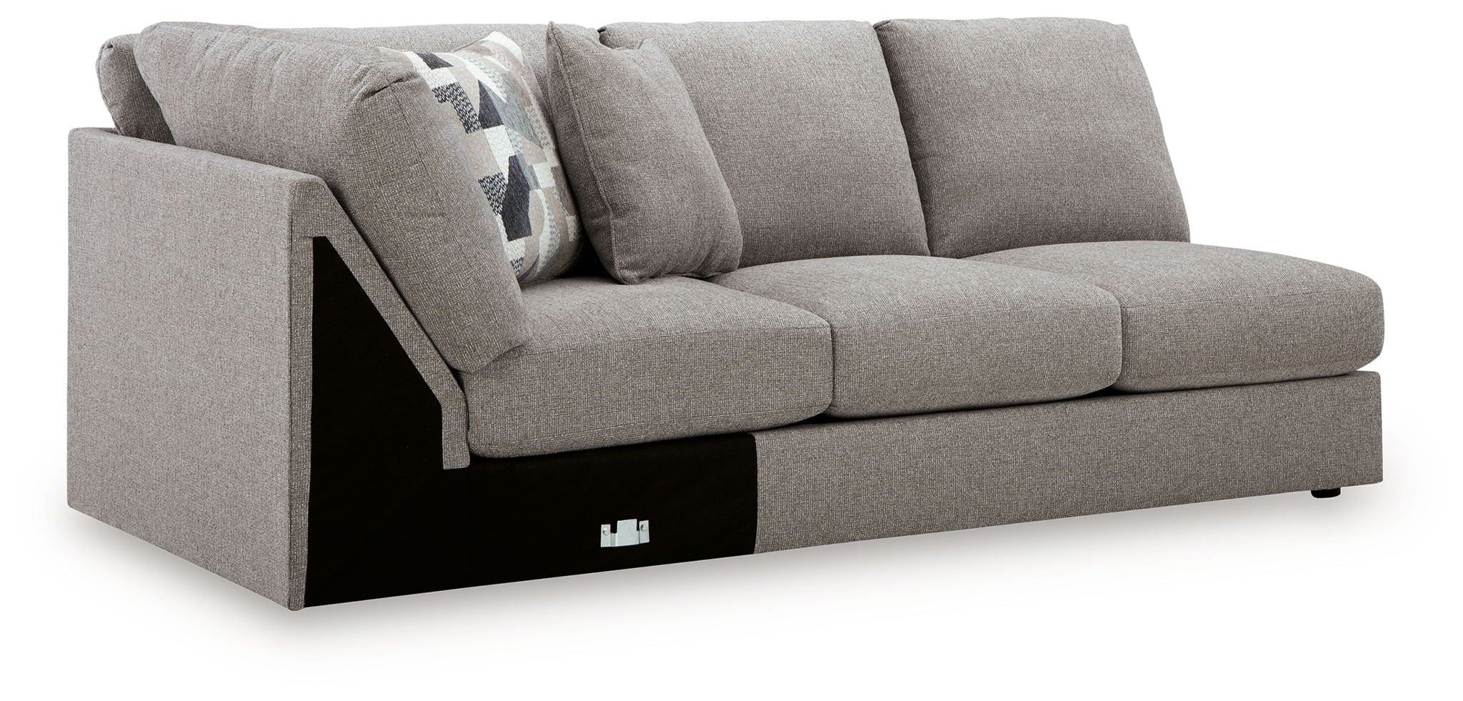 Lindon - LAF Armless Loveseat With Wedge - Smoke - Urban Living Furniture (Los Angeles, CA)
