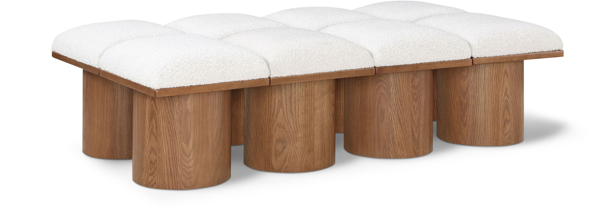 Pavilion - 8 Piece Modular Bench With Brown Base - Urban Living Furniture (Los Angeles, CA)