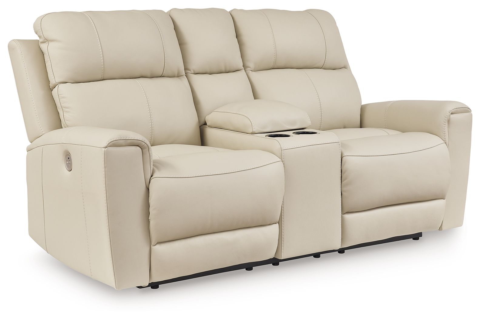 Dahlmoore - Almond - Dbl Power Reclining Loveseat With Console - Urban Living Furniture (Los Angeles, CA)