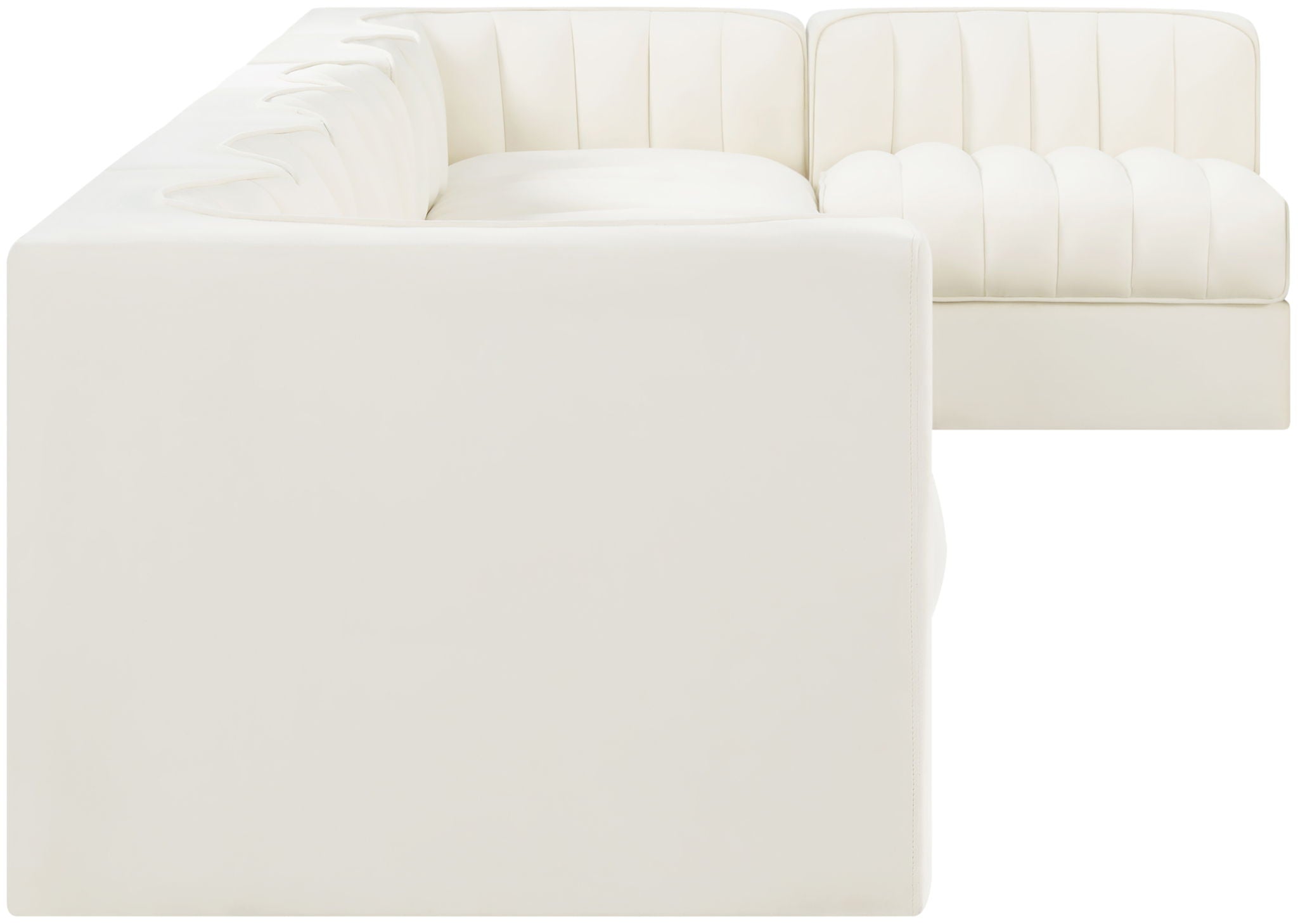 Rummi - Velvet Performance Fabric Upholstered 7 Piece Modular Sectional, L-Shaped (Right) - Urban Living Furniture (Los Angeles, CA)