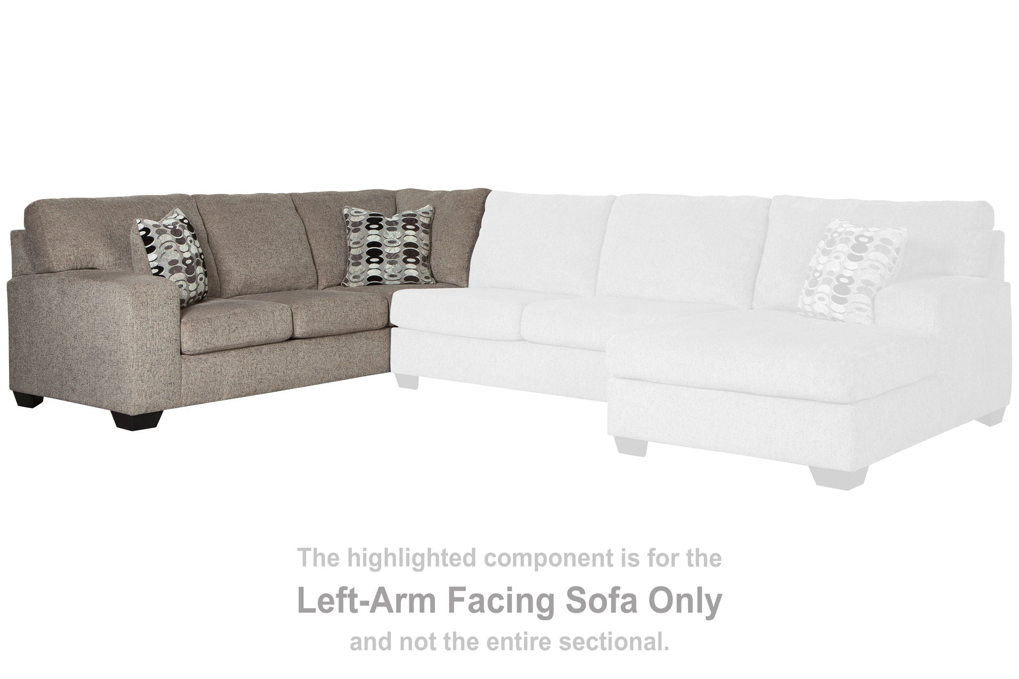 Ballinasloe - Platinum - LAF Sofa - Urban Living Furniture (Los Angeles, CA)