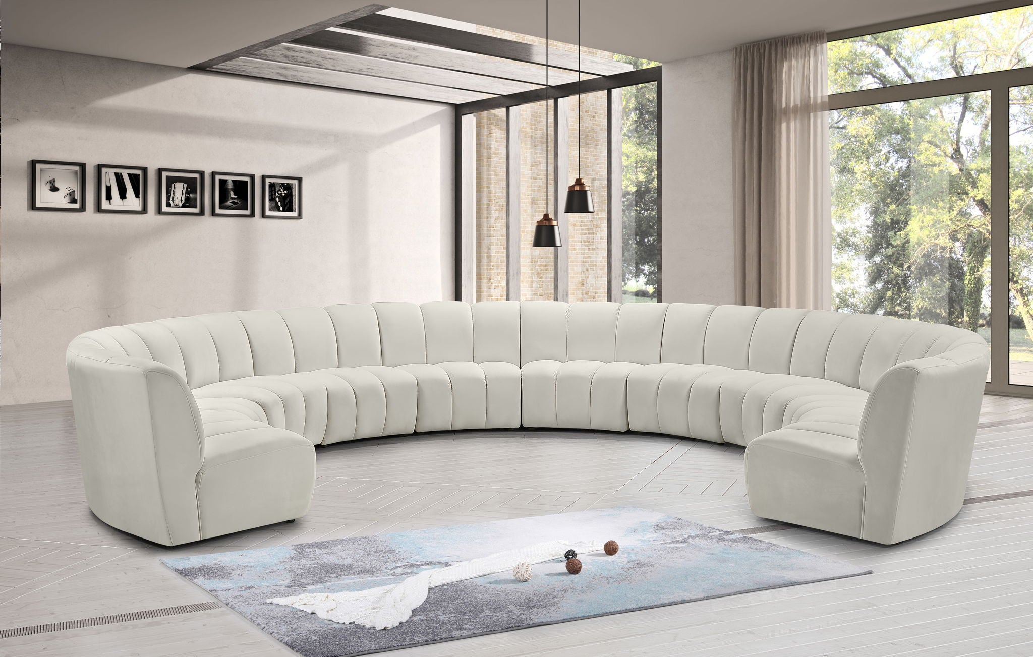 Infinity - 10 Piece Velvet Modular Sectional - Urban Living Furniture (Los Angeles, CA)