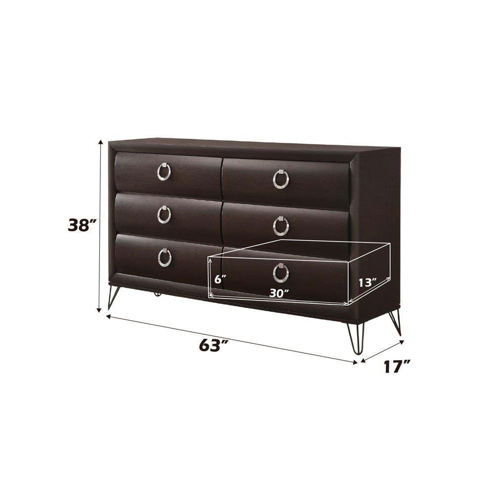 Tablita - Dresser - Dark Merlot - Urban Living Furniture (Los Angeles, CA)