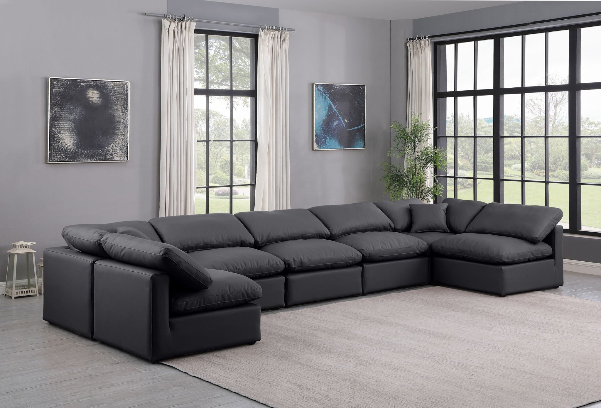Indulge - Faux Leather 7 Piece Modular U-Shaped Sectional - Urban Living Furniture (Los Angeles, CA)