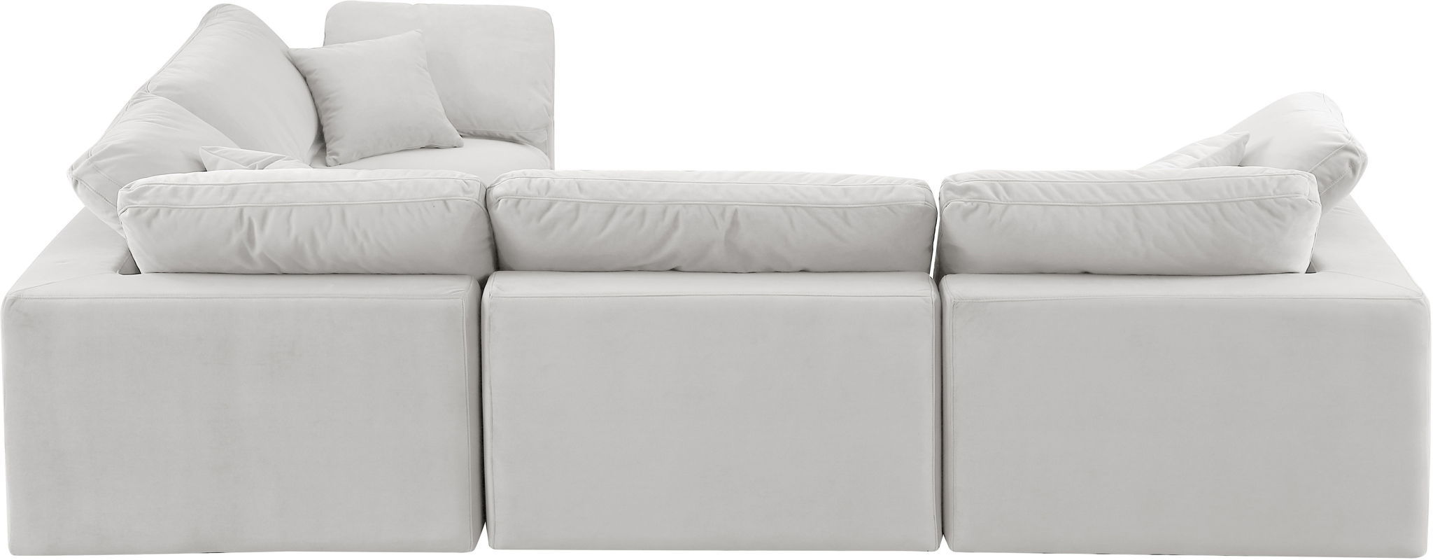 Comfy - 4 Piece Velvet Modular Sectional - Urban Living Furniture (Los Angeles, CA)